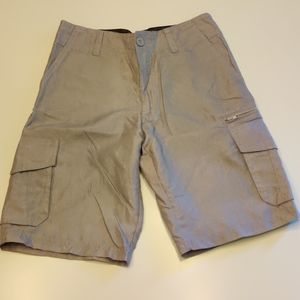 Boy's gray cargo shorts